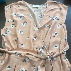 EUC Floral long romper.